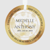 Elegant 3rd Jubileum Ornament (achterkant)