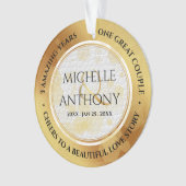 Elegant 3rd Jubileum Ornament (voorkant)