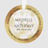 Elegant 3rd Jubileum Ornament (voorkant)