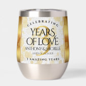 Elegant 3rd Leather Wedding Jubileum (Achterkant)