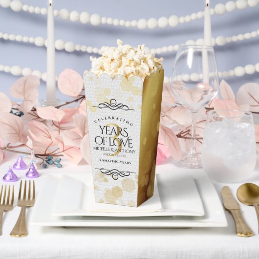 Elegant 3rd Leather Wedding Jubileum Bedankdoosjes (Huwelijk)