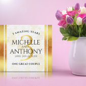 Elegant 3rd Leather Wedding Jubileum Canvas Afdruk