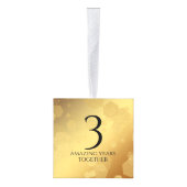 Elegant 3rd Leather Wedding Jubileum Decoratie (Rechts)