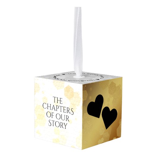 Elegant 3rd Leather Wedding Jubileum Decoratie (Achter hoekig)