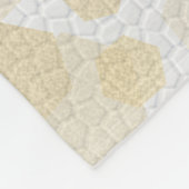 Elegant 3rd Leather Wedding Jubileum Fleece Deken (Hoek)