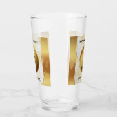 Elegant 3rd Leather Wedding Jubileum Glas (Links)