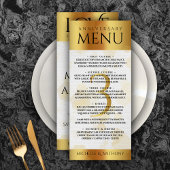 Elegant 3rd Leather Wedding Jubileum Menu