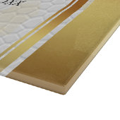 Elegant 3rd Leather Wedding Jubileum Snijplank (Hoek)