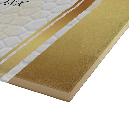 Elegant 3rd Leather Wedding Jubileum Snijplank (Hoek)