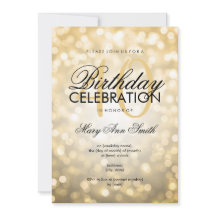 Elegant 40e verjaardag Gold Glitter Lichten