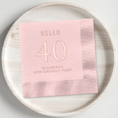 Elegant 40e verjaardagsfeestje folie servetten