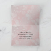 Elegant 40th 80th Ruby Wedding Jubileum Bedankkaart (Binnen)