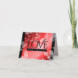 Elegant 40th 80th Ruby Wedding Jubileum Bedankkaart