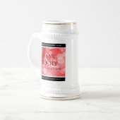 Elegant 40th 80th Ruby Wedding Jubileum Bierpul (Voorkant links)