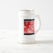 Elegant 40th 80th Ruby Wedding Jubileum Bierpul (Voorkant rechts)