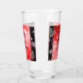 Elegant 40th 80th Ruby Wedding Jubileum Glas (Links)