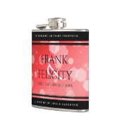 Elegant 40th 80th Ruby Wedding Jubileum Heupfles (Links)