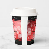 Elegant 40th 80th Ruby Wedding Jubileum Papieren Bekers (Links)