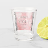 Elegant 40th 80th Ruby Wedding Jubileum Shot Glas (Achterkant)