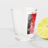 Elegant 40th 80th Ruby Wedding Jubileum Shot Glas (Links)