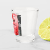 Elegant 40th 80th Ruby Wedding Jubileum Shot Glas (Rechts)