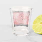 Elegant 40th 80th Ruby Wedding Jubileum Shot Glas (Achterkant)