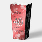 Elegant 40th Ruby Wedding Jubileum Celebration Bedankdoosjes (Achterkant)