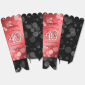 Elegant 40th Ruby Wedding Jubileum Celebration Bedankdoosjes (Ongevouwen)