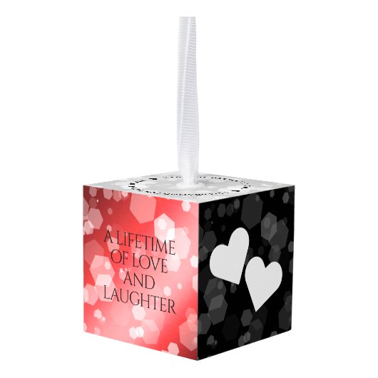 Elegant 40th Ruby Wedding Jubileum Celebration Decoratie (Achter hoekig)