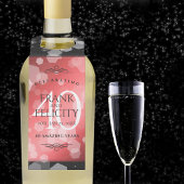 Elegant 40th Ruby Wedding Jubileum Celebration Flessenhanger