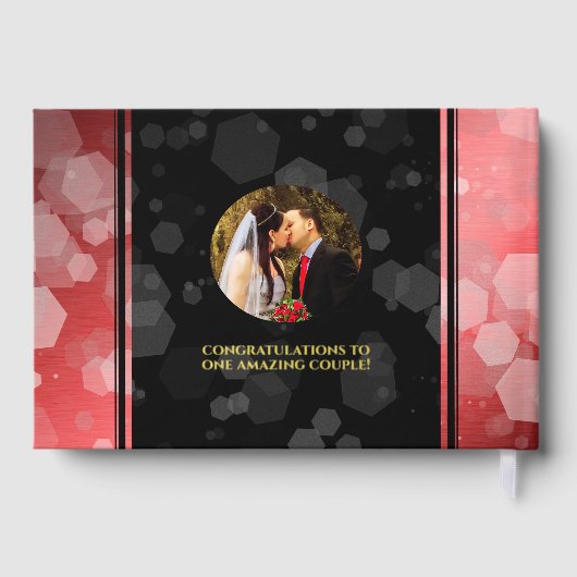 Elegant 40th Ruby Wedding Jubileum Celebration Gastenboek (Achterkant)