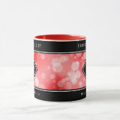 Elegant 40th Ruby Wedding Jubileum Celebration Mok (Midden)