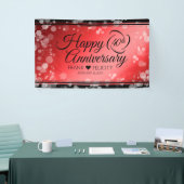 Elegant 40th Ruby Wedding Jubileum Celebration Spandoek (Beurs)