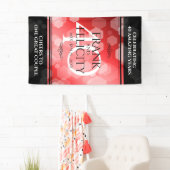 Elegant 40th Ruby Wedding Jubileum Celebration Spandoek (Insitu)
