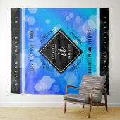 Elegant 41e trouwjubileum Blue Topaz Wandkleed (In Situ (horizontaal))