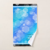 Elegant 41st Blue Topaz Wedding Jubileum Bad Handdoek (Handdoek)