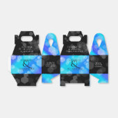 Elegant 41st Blue Topaz Wedding Jubileum Bedankdoosjes (Uitgevouwen)