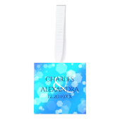 Elegant 41st Blue Topaz Wedding Jubileum Decoratie (Voorkant)