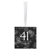 Elegant 41st Blue Topaz Wedding Jubileum Decoratie (Rechts)