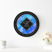 Elegant 41st Blue Topaz Wedding Jubileum Grote Klok (Huis)