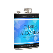 Elegant 41st Blue Topaz Wedding Jubileum Heupfles (Rechts)