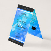 Elegant 41st Blue Topaz Wedding Jubileum Kaart (Achterkant)