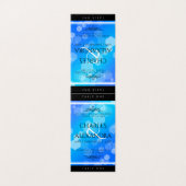 Elegant 41st Blue Topaz Wedding Jubileum Kaart (Buitenkant ongevouwen)