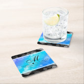 Elegant 41st Blue Topaz Wedding Jubileum Kartonnen Onderzetters (Insitu)