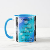 Elegant 41st Blue Topaz Wedding Jubileum Mok (Links)