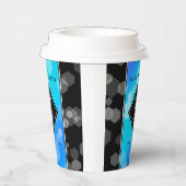 Elegant 41st Blue Topaz Wedding Jubileum Papieren Bekers (Rechts)