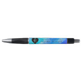 Elegant 41st Blue Topaz Wedding Jubileum Pen (Voorkant)