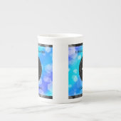 Elegant 41st Blue Topaz Wedding Jubileum Porselein Kop (Voorkant)