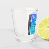 Elegant 41st Blue Topaz Wedding Jubileum Shot Glas (Links)