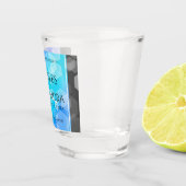 Elegant 41st Blue Topaz Wedding Jubileum Shot Glas (Rechts)